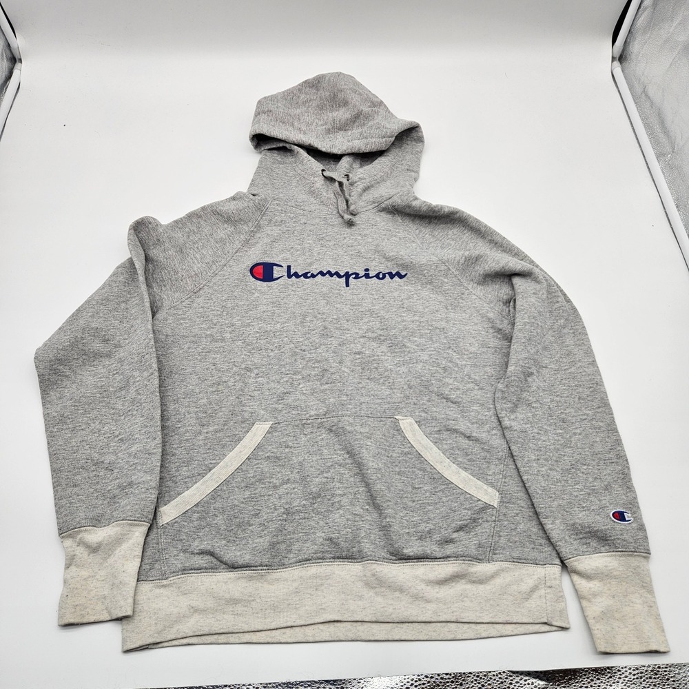 Champion Authentic Athleticwear Gray Pullover Hoodie‎ Sweatshirt Size S
